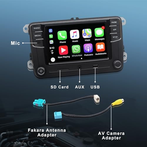 CarPlay 6.5in MIB RCD330 Touchscreen 187B para VW miniatura 4