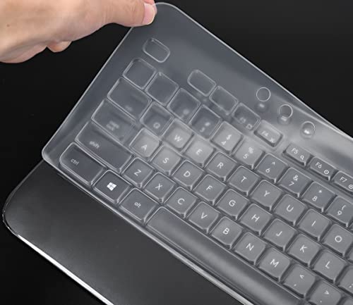Keyboard Cover For Logitech Mk545 & Logitech Mk540 Wireless Keyboard, Logitech Mk545 Mk540 Wireless Keyboard Accesseries, Logitech Mk540 Mk545 Keyboard Skin Protector - Clear #TOP1
