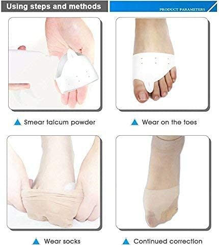 HARIHUB Half Toe Metatarsal Foot Pads Soft Silicon Gel Padded Cushions for Pain Relief Pad For Front Foot Corns, Callus, Warts Night Free Size 1