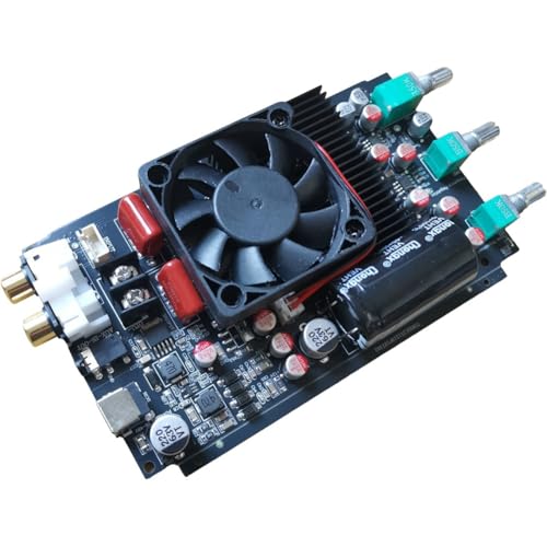 Akfldms Placa de Amplificador Digital TPA3255 600W Amplificador Mono Profesional de Subwoofer de Alta Potencia Fase Ajustable de 0 A 180 Grados