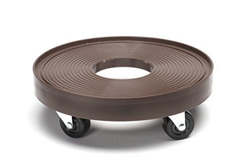 Devault DEV3015E 12 Inch Plant Dolly with Hole Espresso