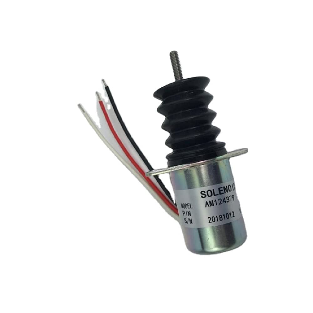 Solénoïde d'arrêt de carburant 12V AM124379 AM103337 pour autoportée