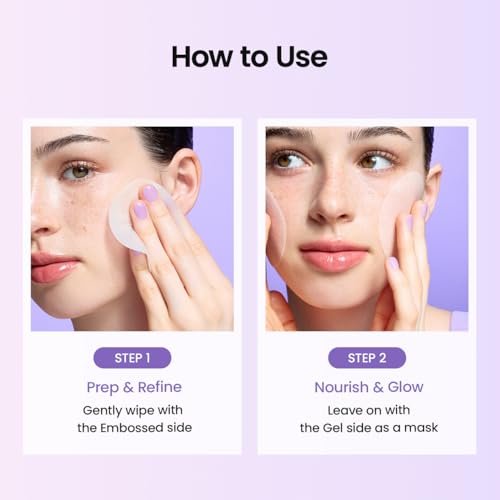 Image of BIODANCE Caviar PDRN Dual Gel Toner Pads, Gentle Exfoliator & Firming Korean Toner Pads, Dual Sided Hydrating Pads with Tweezers, Korean Skin Care | 60 Pads