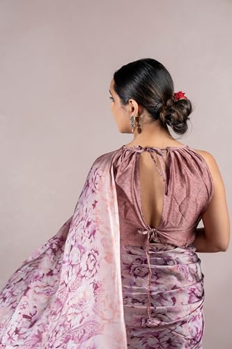 Image of MIRCHI FASHION Saree for Woman Chiffon Floral Printed | Lightweight All-Day Comfortable Women's Sari with Unstitched Blouse Piece (Available in 30 Colors)