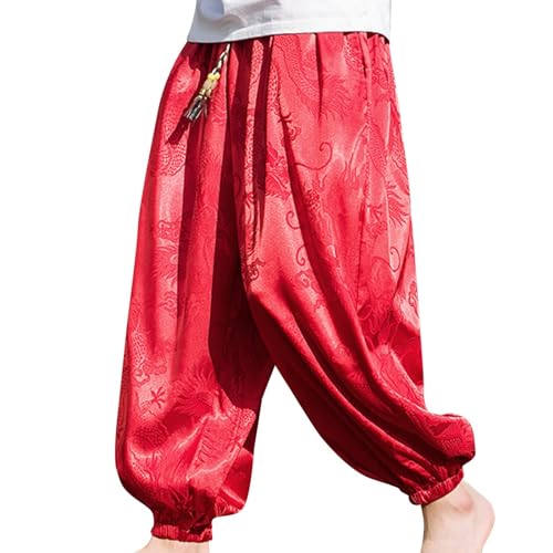 Pantalon plage ample pour homme adepte du confort rétro chic en été