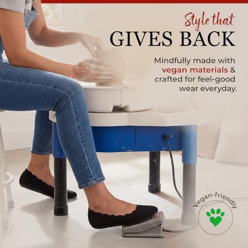 Image of Skechers Womens Cleo 2.0 - Love Spell Scalloped Knit Skimmer Flats with Air-Cooled Memory Foam