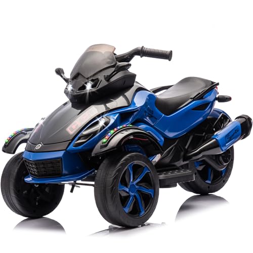 Xinyonxin 12V Kids Electric ATV 3-Wheeler with Lights & USB