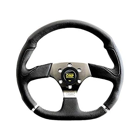 OMP Chrome Steel 3 Spokes Steering Wheel Cover
