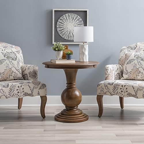 Powell 809-350 Espresso Round Accent Table 26"L x 26"W x 26"H