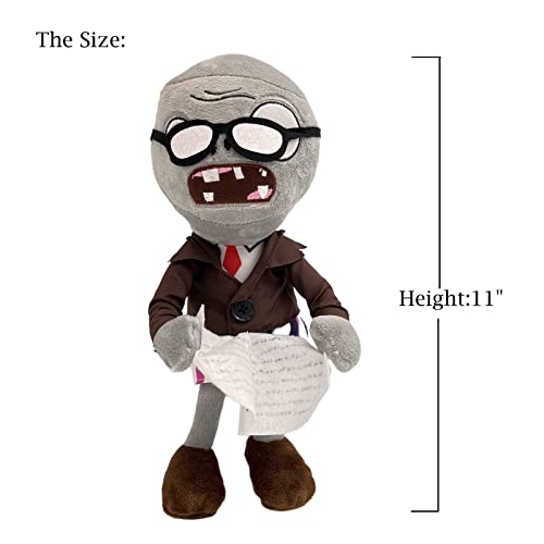 Dyharnsty Plants Vs Zombies Plush Toys Newspaper Zombie Soft Figure Doll, Plants Vs Zombies Toys Pvz Plush Zombie 1 2 Set(Newspaper Zombie) #TOP1