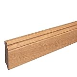Sockelleiste Massiv Holz Eiche natur geölt Hamburger Berliner Profil 80mm