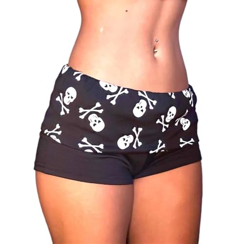 best rose Women's Mini Fold Over Shorts Zebra Cheetah Lounge Low Rise Patchwork Pajamas Y2K Skinny Sexy Casual Shorts-picture-51