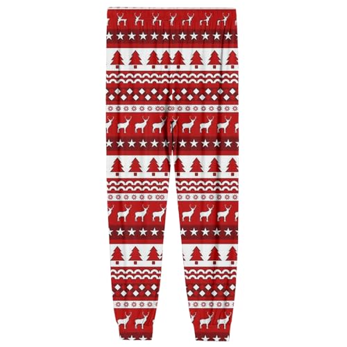 Mens Christmas Pajamas Soft Lounge Baggy Pant Casual Fall Thermal Christmas Mens Long Pajama Pants3