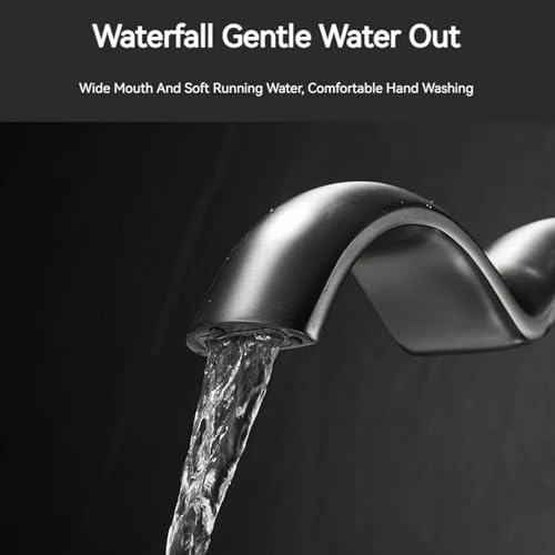 Robinet de salle de bain cascade avec poignée unique précise - 7
