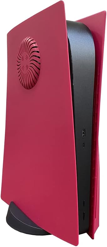 Wedorat Face Plate Compatible with P5 Plate Cooling Version Cover Case Protection Faceplate Available for P5 Disc Edition Upgraded Turbo Vents P5 Side Plate Hard Shockproof ABS Anti-Scratch Cosmic Red