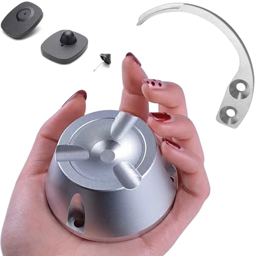 Golf Security Tag Detacher Golf Detacher Magnet Security Tag Remover with Hook for RF8.2Mhz EAS Tag System (Silver)