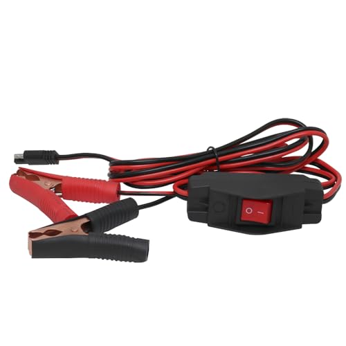 Image of Valley Industries 12-Volt Heavy-Duty Alligator Clamp Wire Harness - 12AWG, 20AMP, 8-feet