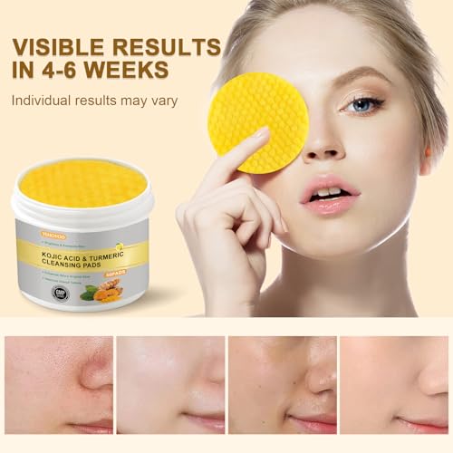 Turmeric Cleansing Pads,Kojic Acid Pads The Body's Skin, Helps Balance Skin Oil and Water 50 PCS LXQ - Image 6