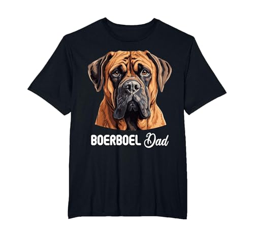 Boerboel Dad Dog Boerboel T-Shirt, Men's Big and Tall, Black, 3X Tall