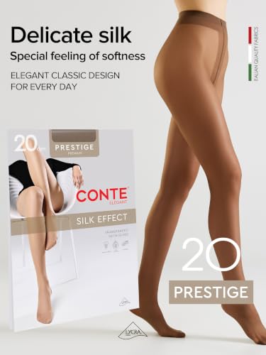 Image of Conte Classic Sheer to Waist Silky Pantyhose Prestige 20 Den