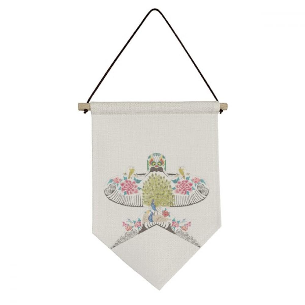Kite chinois tradition décor de bannière murale toile suspendre motif drapeau