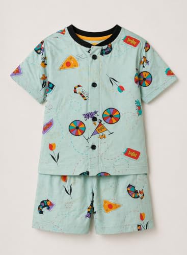 Image of 3BROS Baby Boys & Baby Girls Cotton Hosiery Clothing Set Half Sleeves T-shirt with Matching Pants (DB20HS6027 Parent)