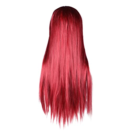 Didiseaon peluca para los hombres parte de colores frente para mujeres largo golpes hallowen haloween garrota festival gala Alambre de alta temperatura