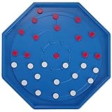 Homaisson Crokinole & Checkers, Plastic Crokinole Board Game for 2-4 Players, Canadian Classic Dexte