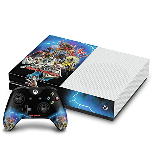 Autocollant Xbox One S Vinyle Anti-Rayures Motifs Iron Maiden Best of Beast