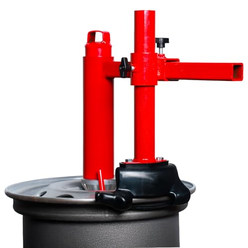 XK Upgraded Manual Tire Changer Kit Tire Changer Duck Head Fit with 2 Duck Head Adapters, for Most Car Tires, Silver Cone 12-Month Part Replacement