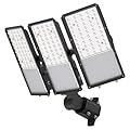 200W Upgraded LED Parking Lot Light with Photocell 30000lm 5000K, ETL, IP66 Waterproof Adjustable 3-Head Commercial Lighting Outdoor, Pole Mount, Flood Lights for Roadways, Driveways