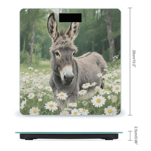 Báscula Digital de Baño con Pantalla LED y Plataforma de Vidrio miniatura 2