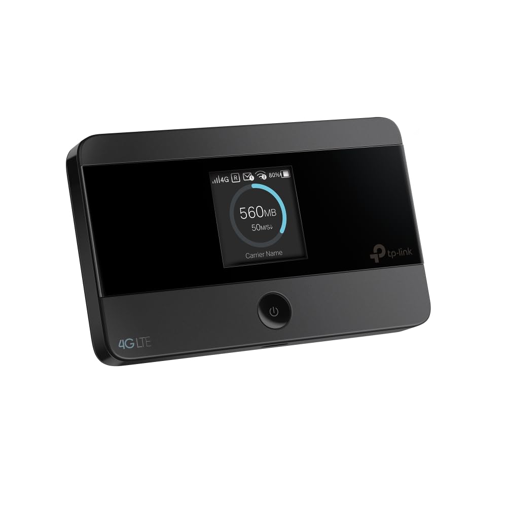 TP-Link M7352 - Router WiFi Portátil 4G LTE WiFi 6, hasta 150 Mbps, Hotspot hasta 10 Dispositivos, Pantalla, Batería 10h, Ranura SIM y microSD hasta 2TB