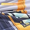 Cokouchyi Twin Size Comforter Set for Boys, 4-Piece Bed in a Bag, 3D Construction Bedding Comforter Sheet Set, Ultra Soft and Fluffy, Cartoon Truck Cars #5