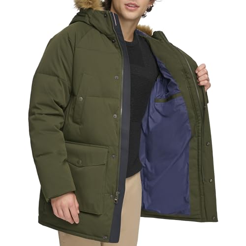 Image of Tommy Hilfiger Mens Quilted Snorkel Parka Coat