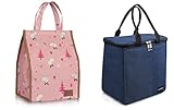 Insulated Lunch Bag For Women Men With Zippered Insulated Tall Lunch Bag