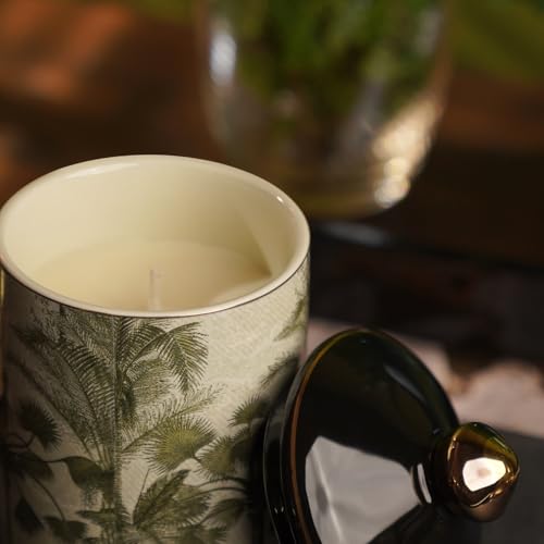 Image of Pure Home + Living Black Neroli Jasmine Palmier Candle Jar for Gift & Decoration|Wax Candles for Gifting | Non-Toxic Long-Lasting Aroma Candles | Fragrance Candles for Home (Pack of 1)
