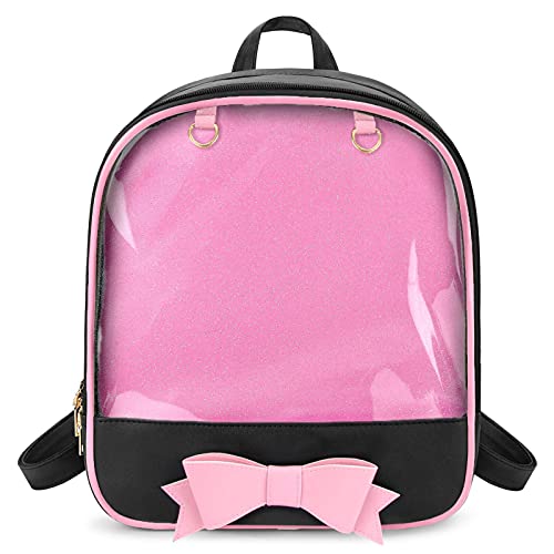 STEAMEDBUN Ita Bag Backpack Bowknot Kawaii Pin Display Backpack Bag with Insert