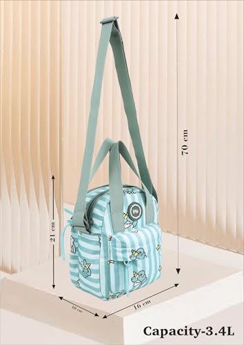 Image of PB Pearlbags Soft Crossbody Shoulder Or Hand Bag or Sling bag Water Resistant Anti Fall Stationery Storage Bag Handbag Clutch Bag Sweet Birthday Gift For 5-10 Years Children Students Girls
