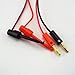 WUZDPRCJ 1 Pair 1M 4mm Banana Plug to Electric Hook Clip Test Lead Cable Gold Plated for Multimeter Test Leads Wire Connector red Black