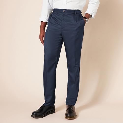 Image of Amazon Essentials Men's Slim-Fit Flat-Front Dress Pant