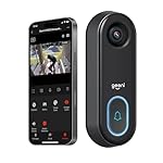 Geeni Smart Video Doorbell, 1080p HD, Motion Detection, Night Vision, Two-Way Audio, Weather-Resistant, Wired Installation, Alexa & Google Assistant Compatible, Wi-Fi Security Camera