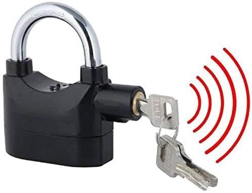 TWISTO Anti Theft System Security Pad Lock with Smart Alarm Siren Motion Sensor Secure for Home Door Gate Cycle Shop Bike Office