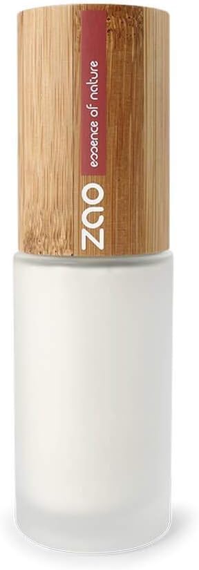 Zao Light Complexion Base 700 White Make-Up Primer with Bamboo Container Certified Bio/Ecocert/Cosmebio/Natural Cosmetics)