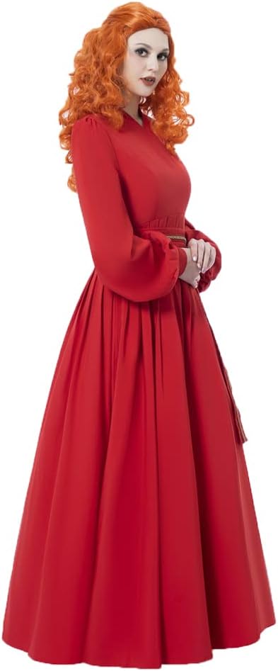 Women's Princess Bride Costume Buttercup Red Dress Cosplay Costume Halloween