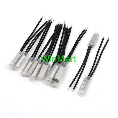 250V 5A NC. 90C Bimetal Thermostat Temperature Control Switch 12 Pieces