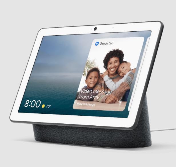 Nest 10'' HD Touchscreen Hub Max, Google Assistant Built In, Ambient EQ Light Sensor, 6.5 Megapixel Camera Charcoal