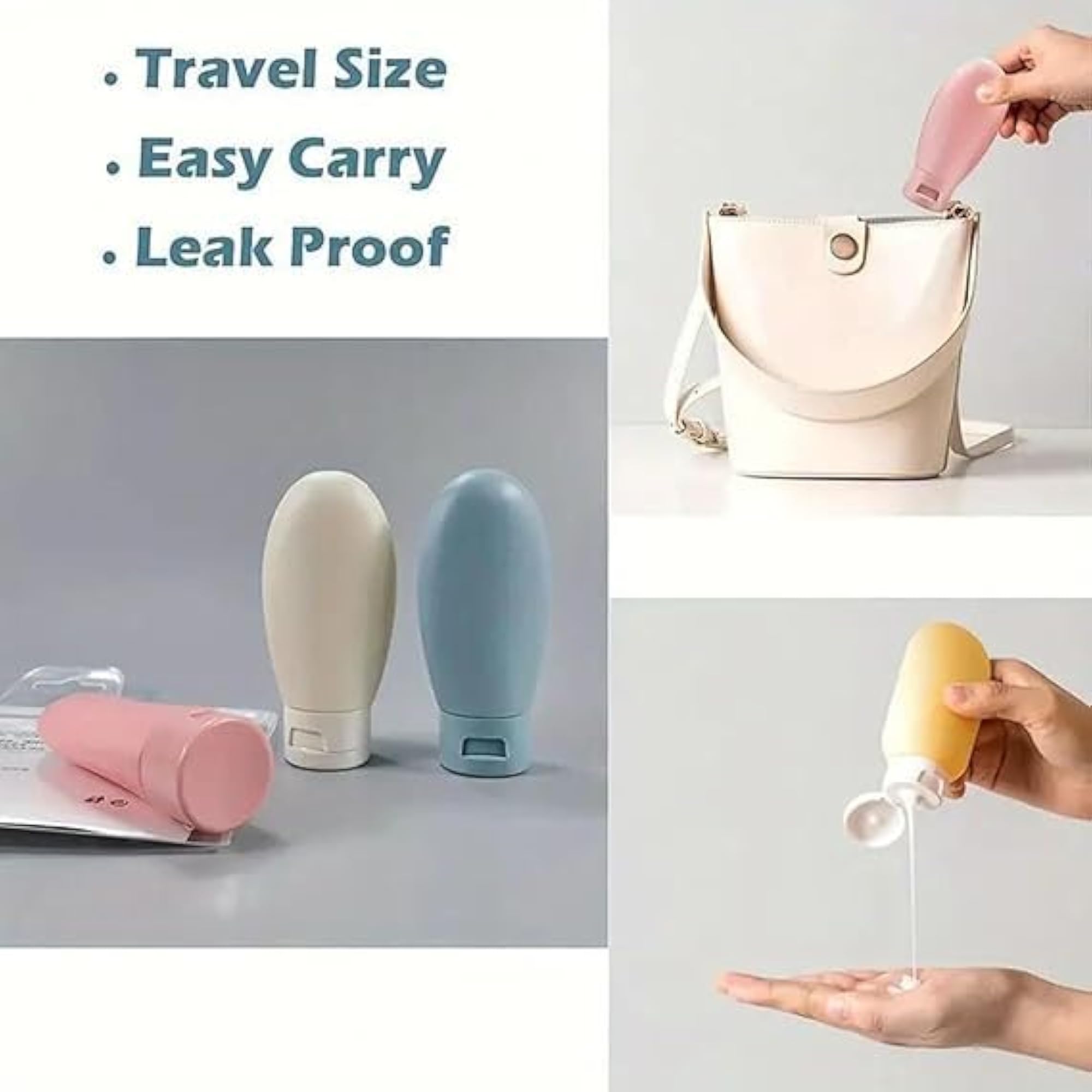 11 Pcs Travel Bottles Kit for Toiletries, Leak Proof
