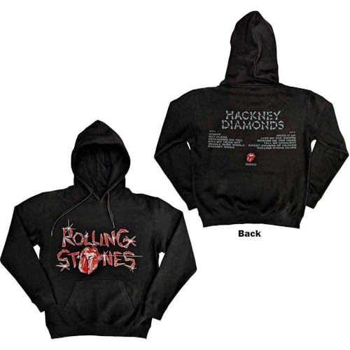 Sweat à capuche The Rolling Stones Hackney Diamonds noir de Rock Off