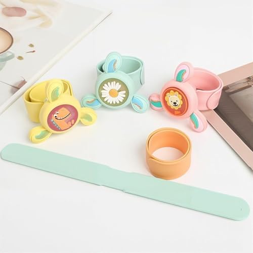Image of BELOXY Cartoon LED Light Kids Rakhi Toy Boy Girl, Slap Band Cartoon Wrist Band with LED Light Up Great Birthday Gift Toys for Kids (Assorted Color and Model)